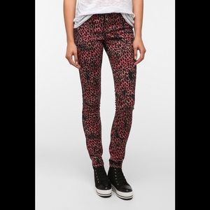TRIPP NYC Pink Leopard print reversible jeans